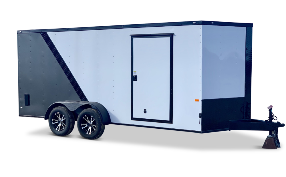 8x16 tandem axle enclosed cargo trailer