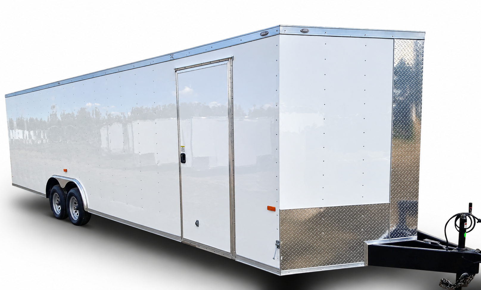 8.5x24ta polycore enclosed trailer, rock solid