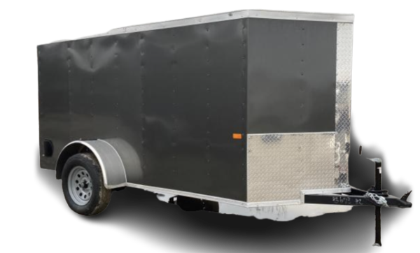 5x10 enclosed trailer in charcoal