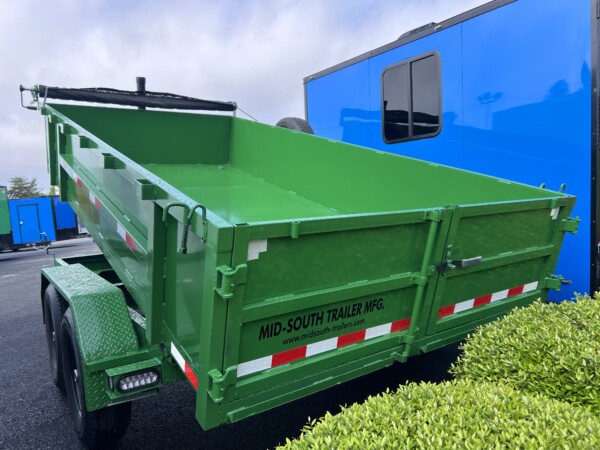 7X14X2 Dump Trailer in Green