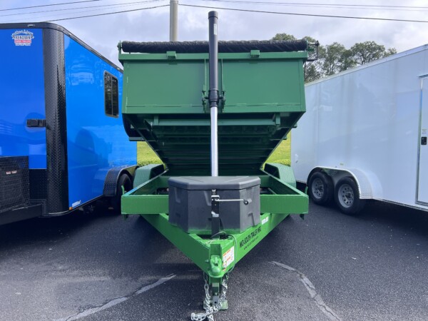 7X14X2 Dump Trailer in Green