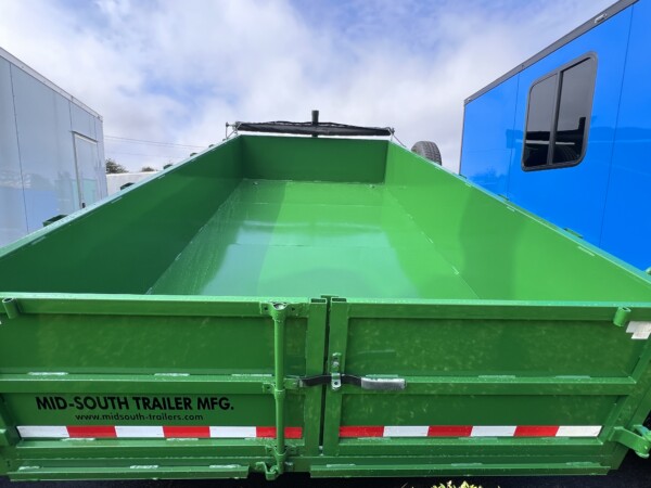 7X14X2 Dump Trailer in Green