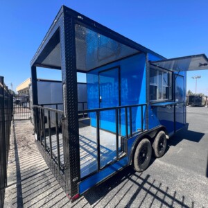 8.5x16ta electric blue BBQ trailer 15