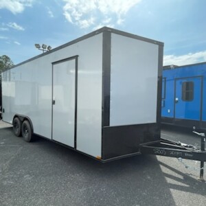 8.5 X 20 TA3 Enclosed Cargo Trailer Silver BLK Trim | 2024 Quality Cargo