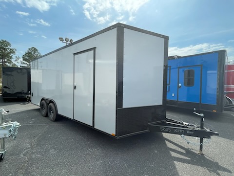 8.5 X 20 TA3 Enclosed Cargo Trailer Silver BLK Trim | 2024 Quality Cargo