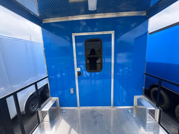 BBQ Trailer for sale in Blue | 2024 Food Truck Trailer | New In Stock