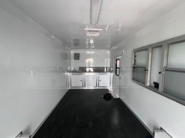 inside view bbq trailer for sale