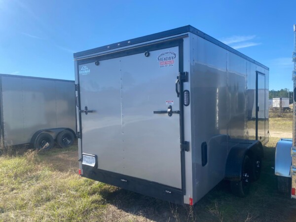 7 X 16 Enclosed Cargo Trailer for Sale | Silverfrost & Blackout Edition