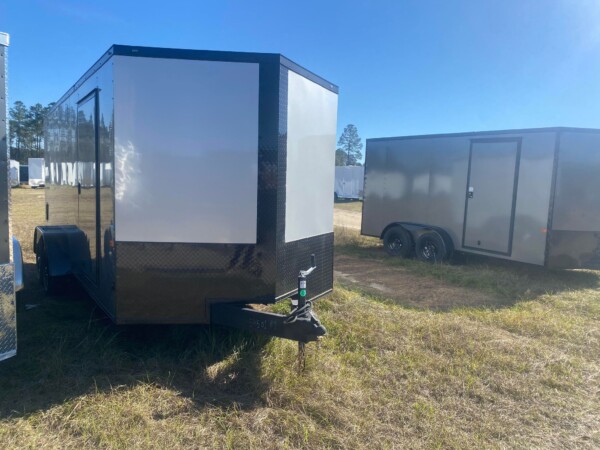 7 X 16 Enclosed Cargo Trailer for Sale | Silverfrost & Blackout Edition