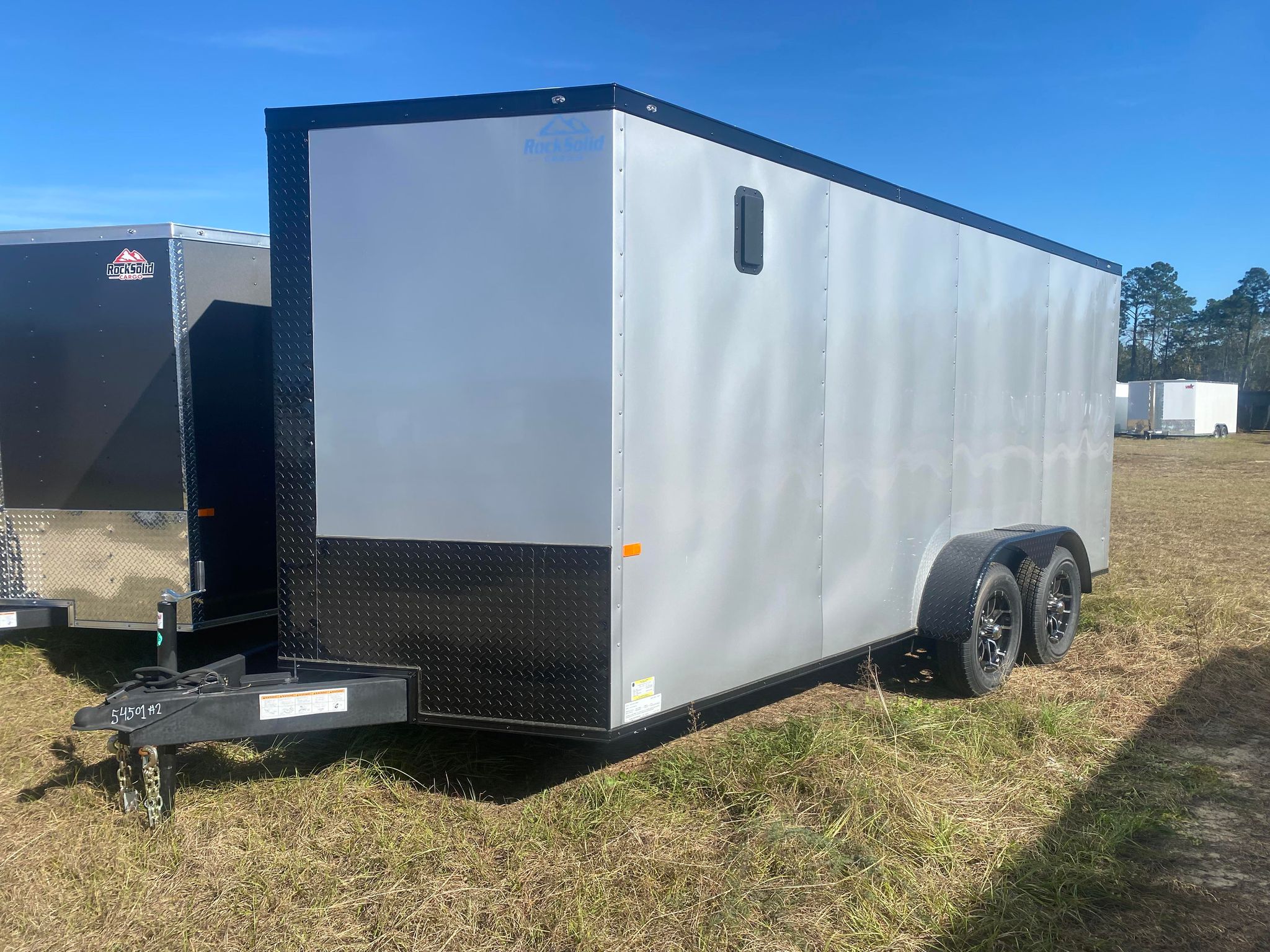 7 X 16 Enclosed Cargo Trailer for Sale | Silverfrost & Blackout Edition