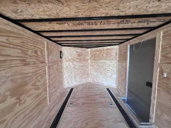 8.5 x 36 enclosed cargo trailer for sale in white