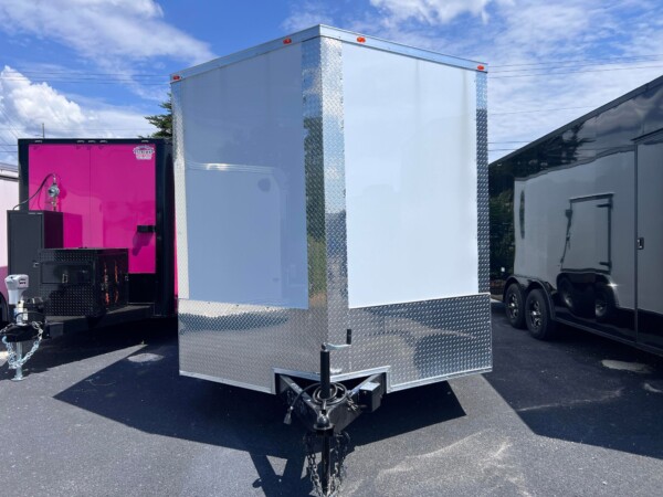 8.5 X 24 TA3 Enclosed Car Hauler for Sale in White