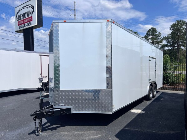 8.5 X 24 TA3 Enclosed Car Hauler for Sale in White