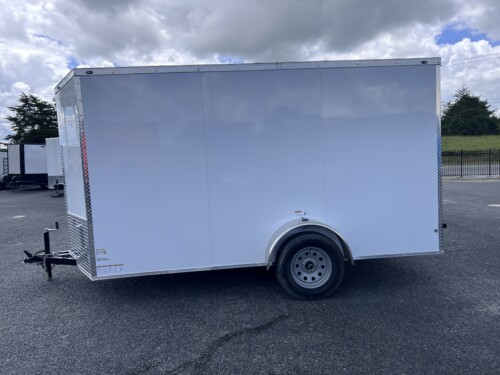 6x12 enclosed cargo trailer on sale - monthly special in white
