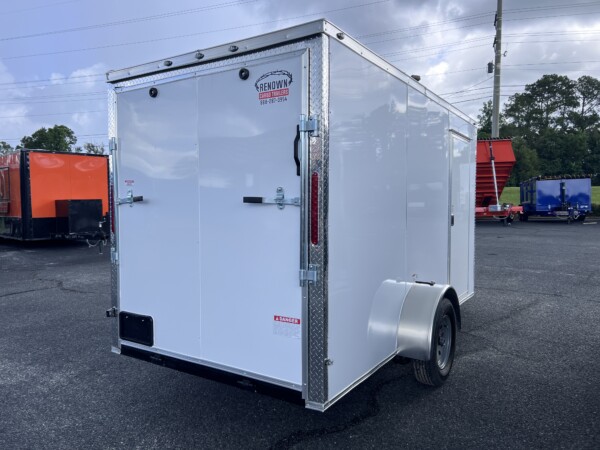 6x12 enclosed cargo trailer on sale - monthly special in white