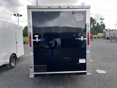 black 6x12 enclosed cargo trailer for sale -best deal on our lot!