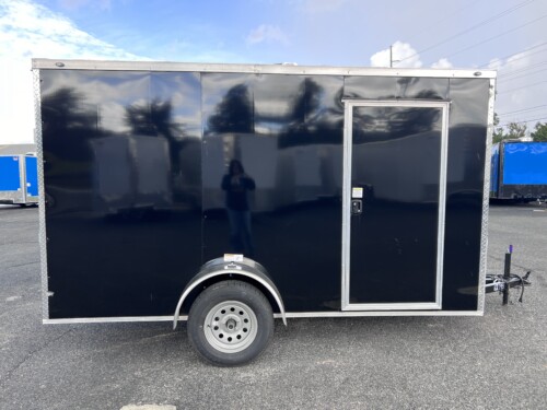 black enclosed cargo trailer for sale - monthly special