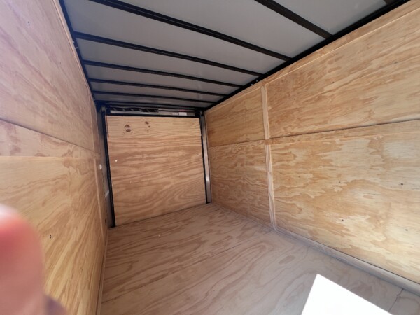 7x14 black enclosed cargo trailer for sale