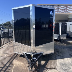 7x14 black enclosed cargo trailer for sale