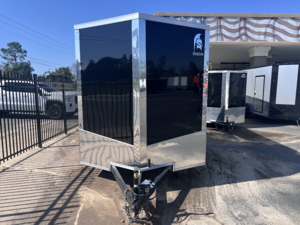 7x14 black enclosed cargo trailer for sale