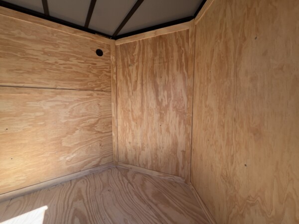 7x14 black enclosed cargo trailer for sale