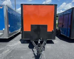 8.5 x 22 food trailer for sale in vibrant orange