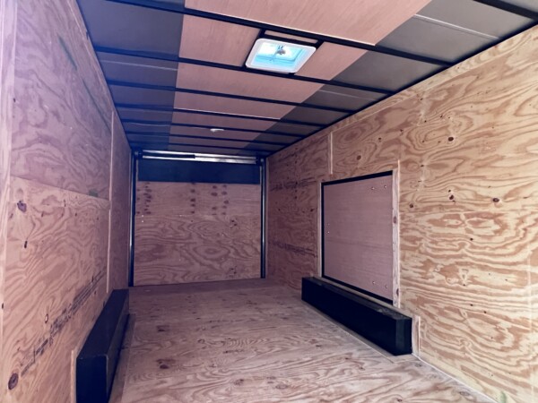 8.5X24TA3 Enclosed Cargo Trailer in Yellow BLK Out