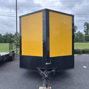 8.5X24TA3 Enclosed Cargo Trailer in Yellow BLK Out