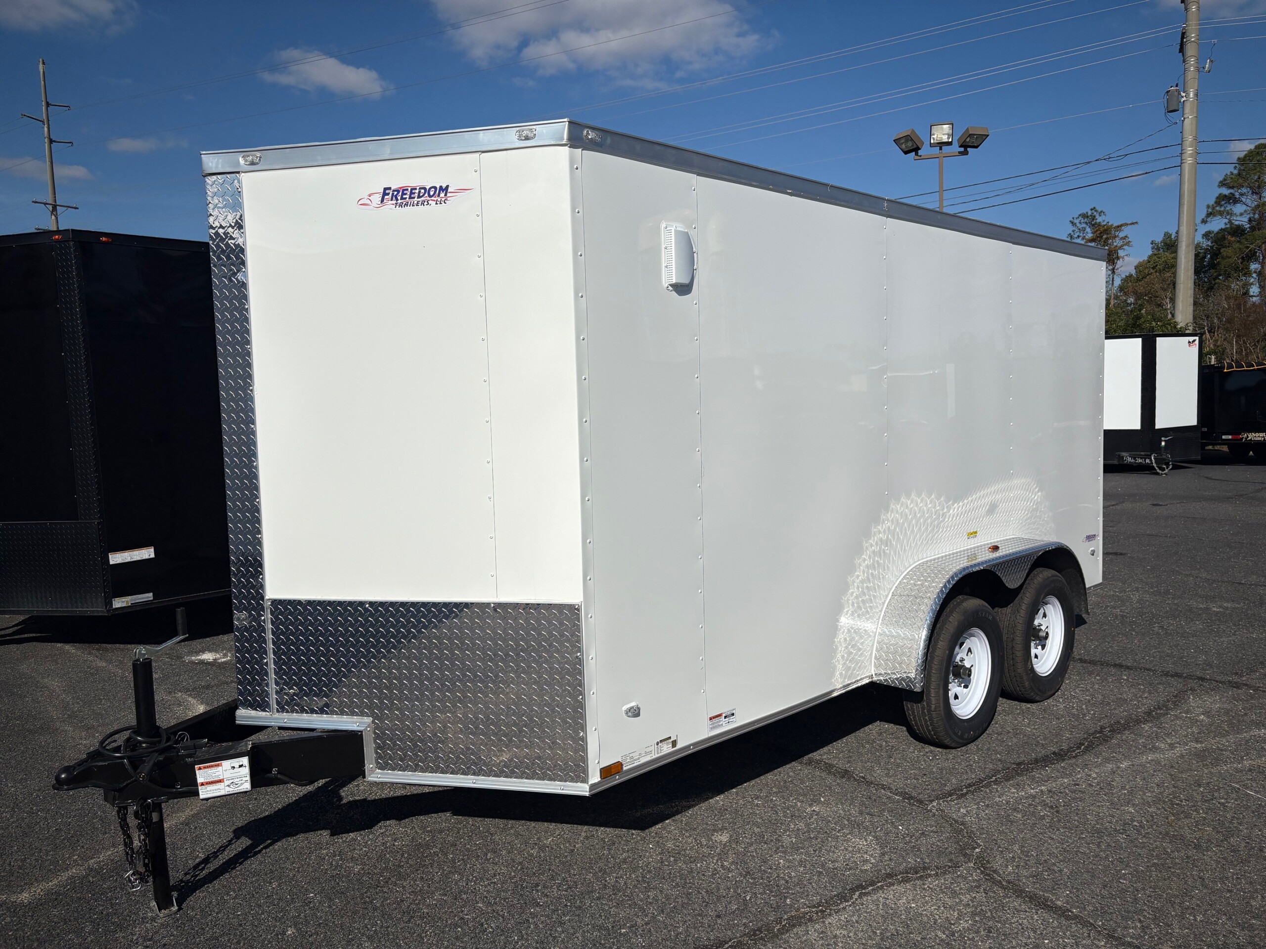 white enclosed cargo trailer for sale under 5k