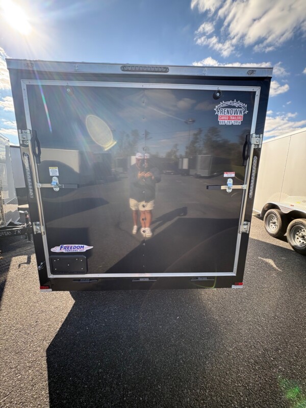 black 7x14 freedom cargo trailer for sale