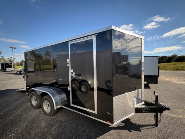 black 7x14 freedom cargo trailer for sale