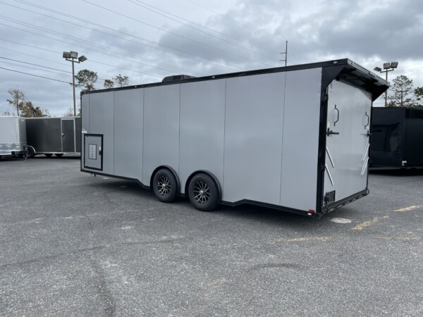 8.5x24ta silver blackout race trailer for sale