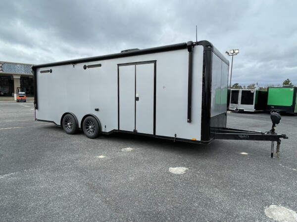 8.5x24ta silver blackout race trailer for sale