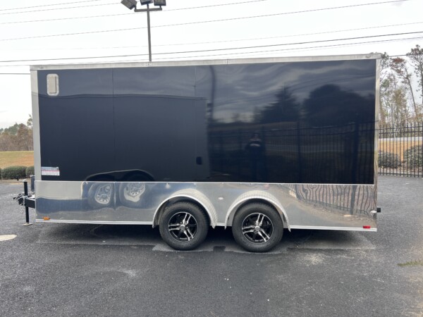 Spartan Cargo Trailer for sale in BLACK,POLY,SCREWLESS,SPREAD TORS,7FT,ASWV,24IN ATP,SPIDERS