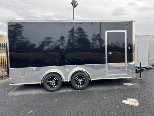 Spartan Cargo Trailer for sale in BLACK,POLY,SCREWLESS,SPREAD TORS,7FT,ASWV,24IN ATP,SPIDERS