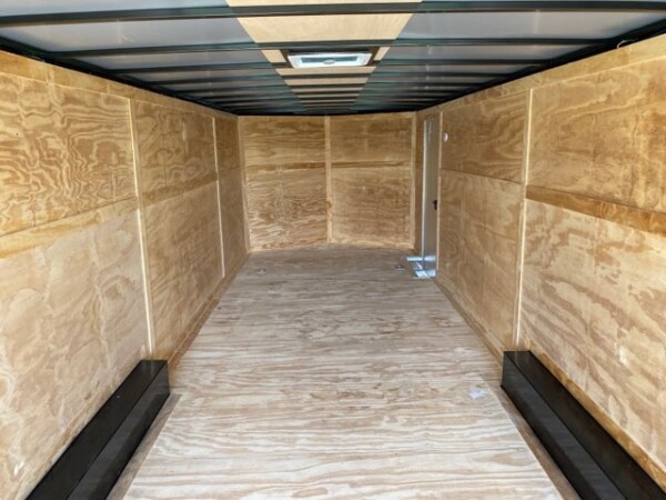 8.5 X 28 TA WHITE ENCLOSED TRAILER