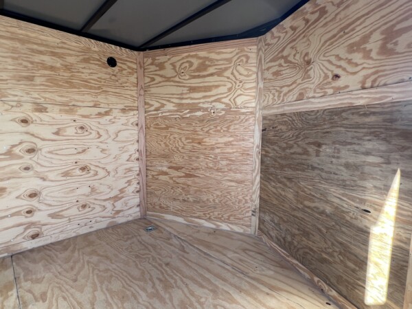 inside view 8.5X20TA SILVER enclosed cargo trailer