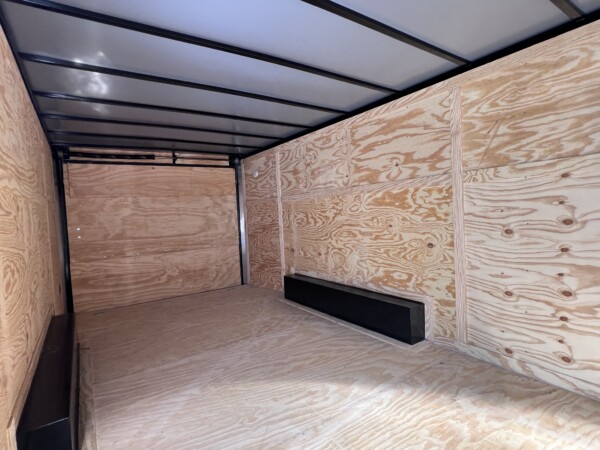 inside view 8.5X20TA SILVER enclosed cargo trailer