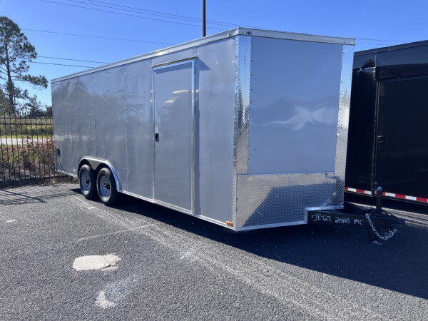 8.5X20TA SILVER enclosed cargo trailer for sale