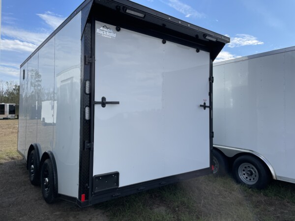 WHITE BLACKOUT ENCLOSED TRAILER for sale