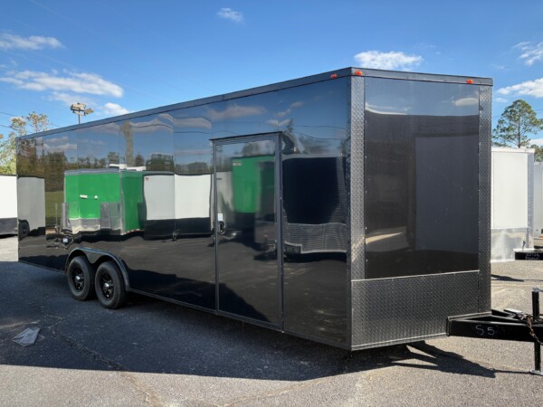 8.5 X 24 TA4 ENCLOSED CAR HAULER STOCK #63252 $8,999 - blackout package