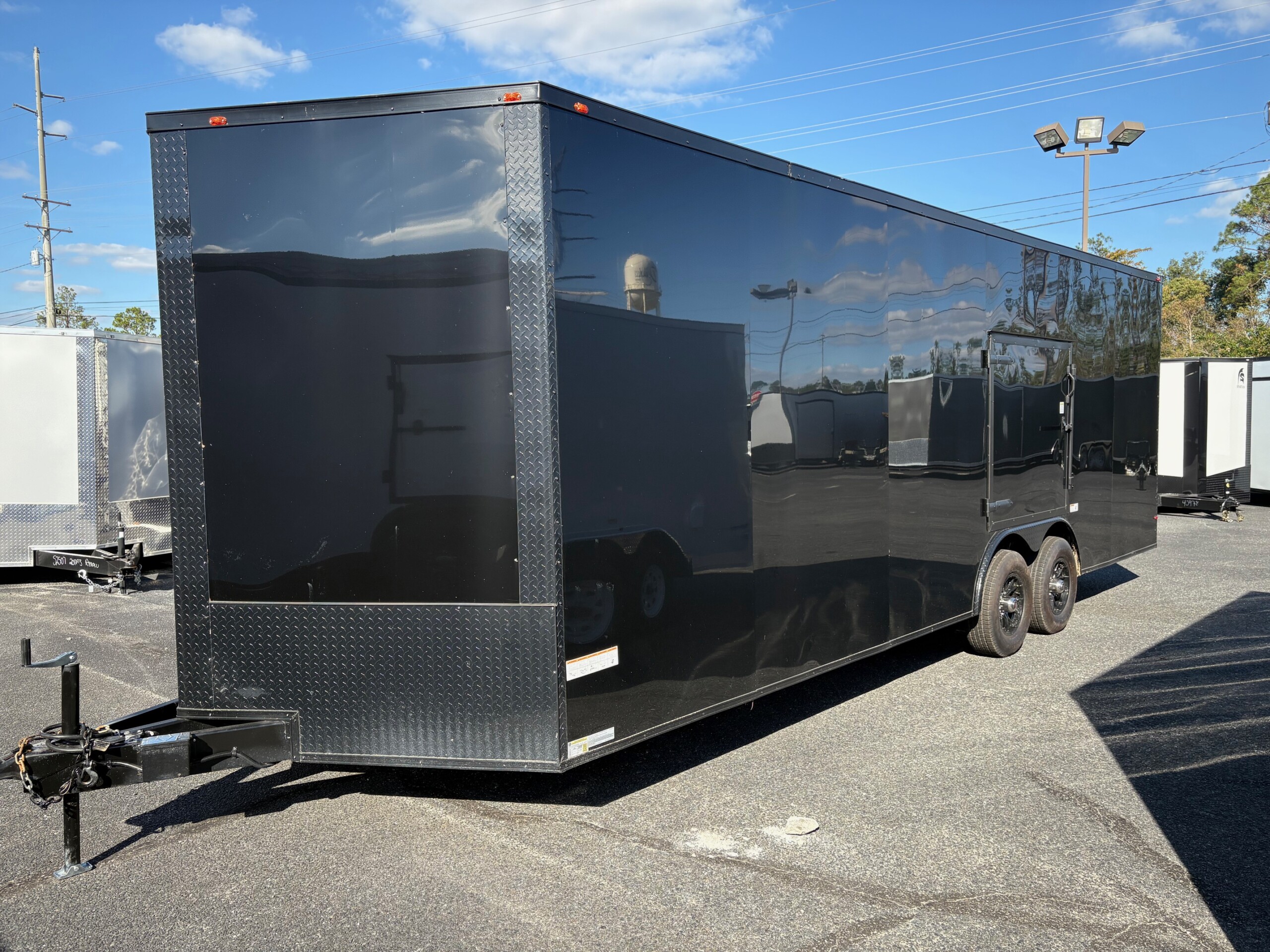 8.5 X 24 TA4 ENCLOSED CAR HAULER STOCK #63252 $8,999 - blackout package