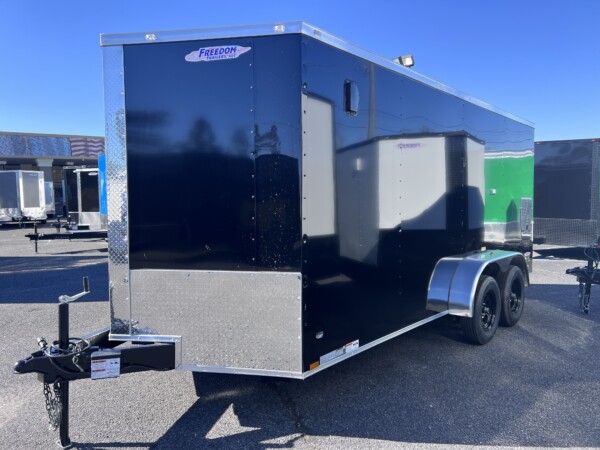 86057 7X16TA BLACK ENCLOSED TRAILER