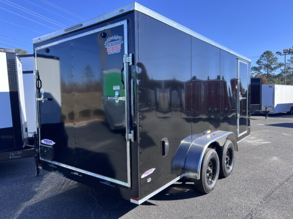 86057 7X16TA BLACK ENCLOSED TRAILER