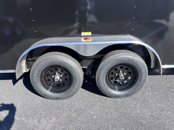 86057 7X16TA BLACK ENCLOSED TRAILER