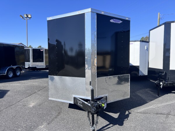 86057 7X16TA BLACK ENCLOSED TRAILER