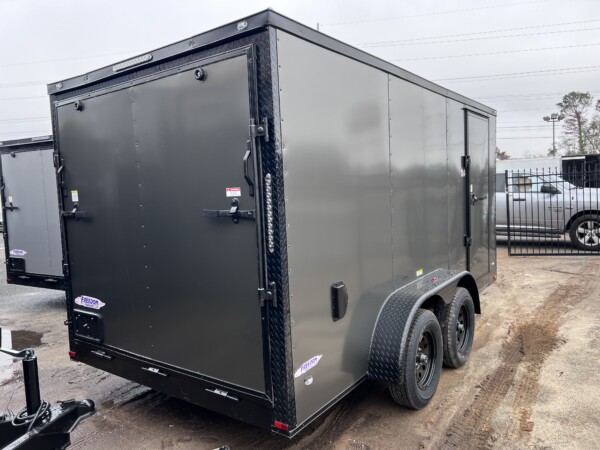 86062 7x14ta CHARCOAL BO ENCLOSED TRAILER