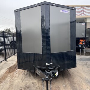 86062 7x14ta CHARCOAL BO ENCLOSED TRAILER