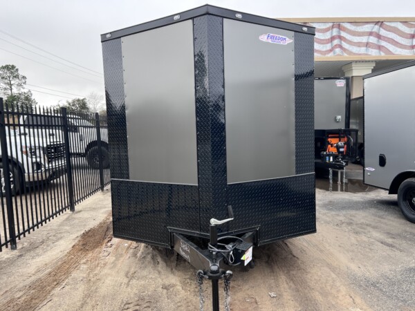 86062 7x14ta CHARCOAL BO ENCLOSED TRAILER