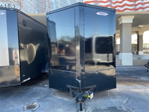 86166 7X16TA BLACK BO ENCLOSED TRAILER